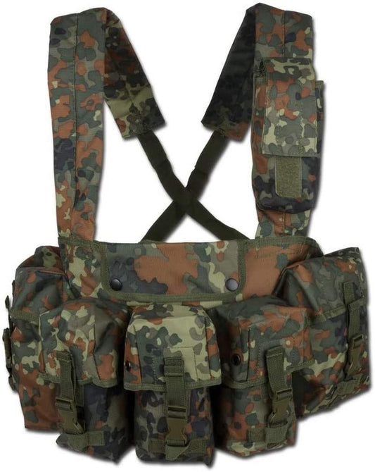 Mil-Tec Chest Rig Flecktarn Camo M4/M16 G36 G3/M14 Airsoft Vest