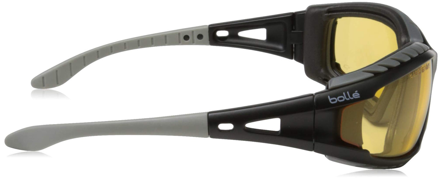 Bollé Tracker II Safety Glasses – Yellow Lens Tactical Eyewear with Bag