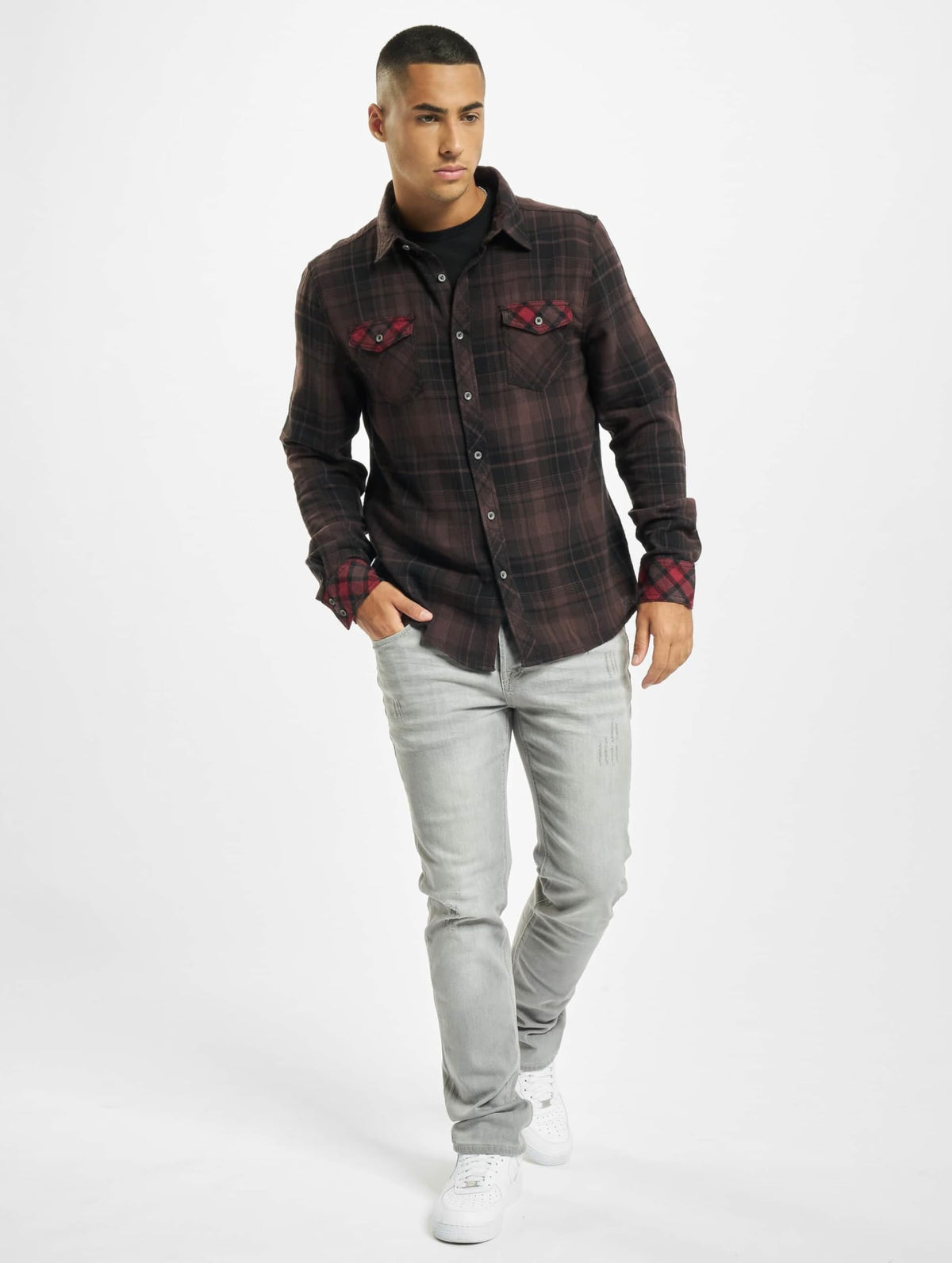 Brandit Duncan Check Shirt Long Sleeve