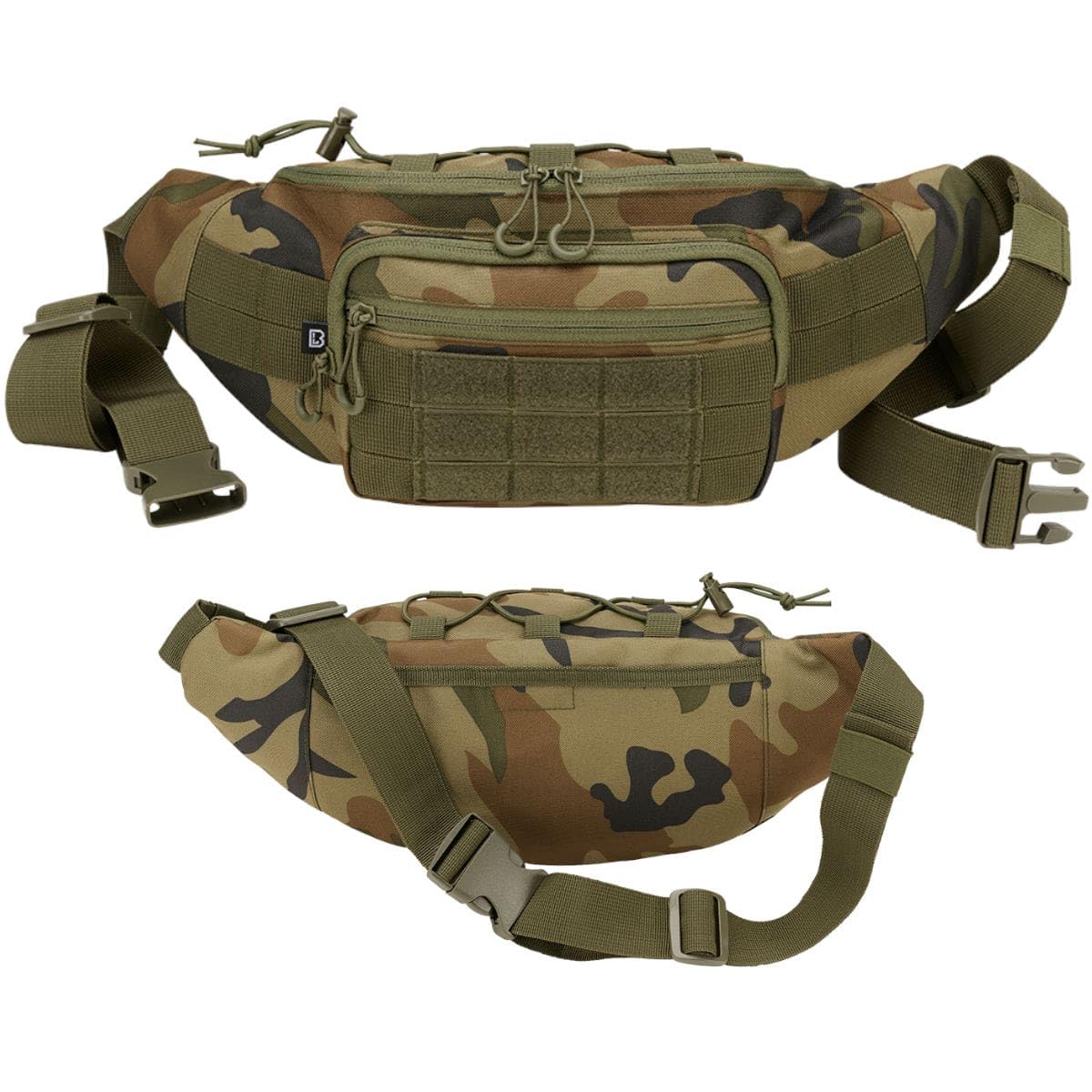 Brandit MOLLE Bum Bag – Tactical Waist Pack, Durable Utility Hip Bag