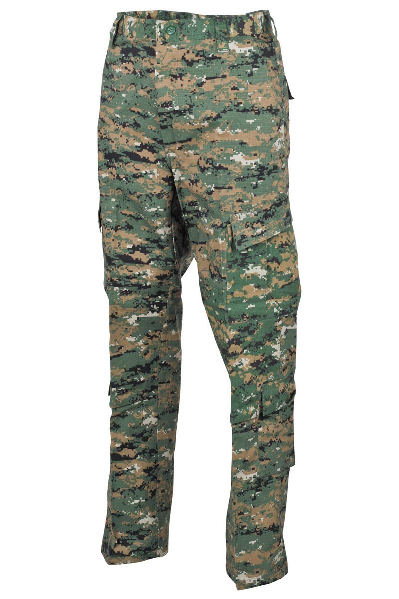 MFH ACU Trousers – Digital Woodland Ripstop Combat Military Pants