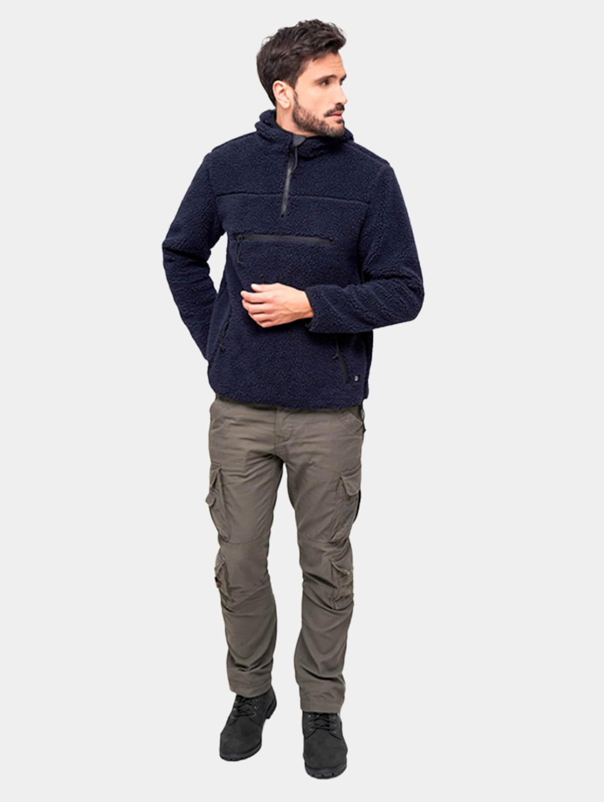 Brandit Teddyfleece Worker Pullover Navy