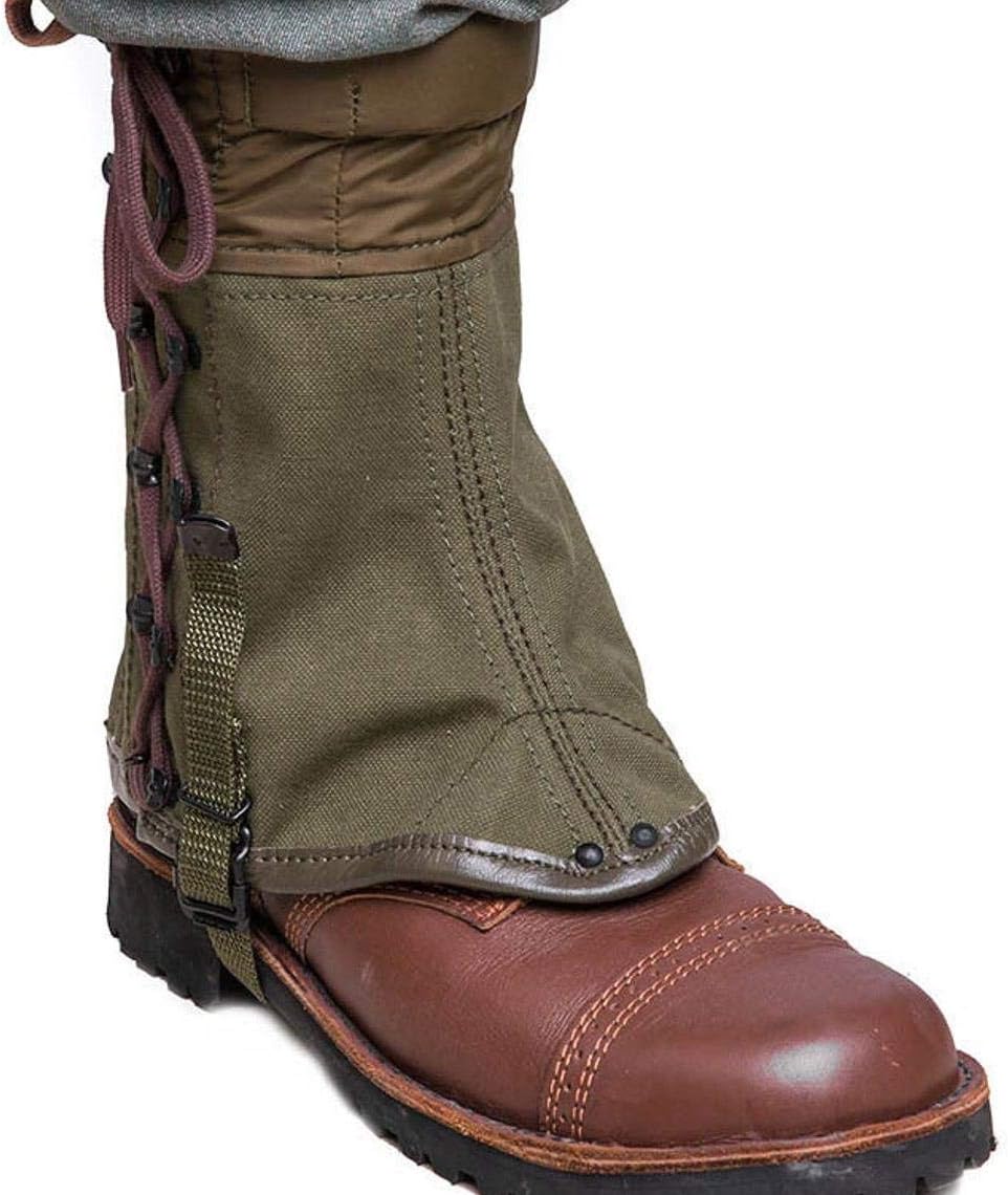 Original Italian Army Gaiters Green Canvas – Like New