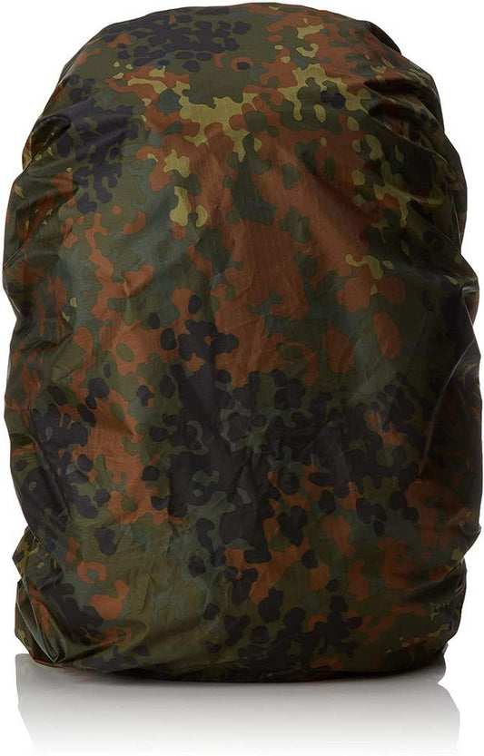 Mil-Tec Flecktarn Rucksack Waterproof Cover – Camo Backpack Protector up to 130L