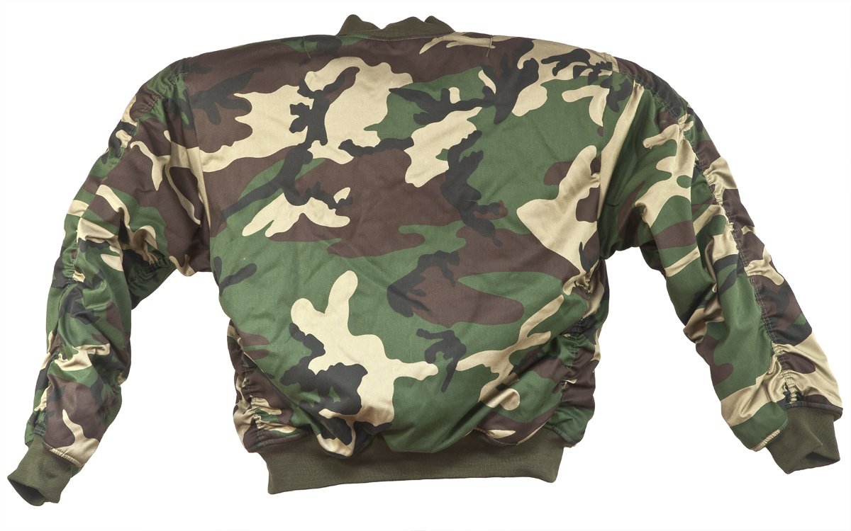 Mil-Tec Men’s MA-1 Flight Jacket – Olive Green Bomber (Size L)