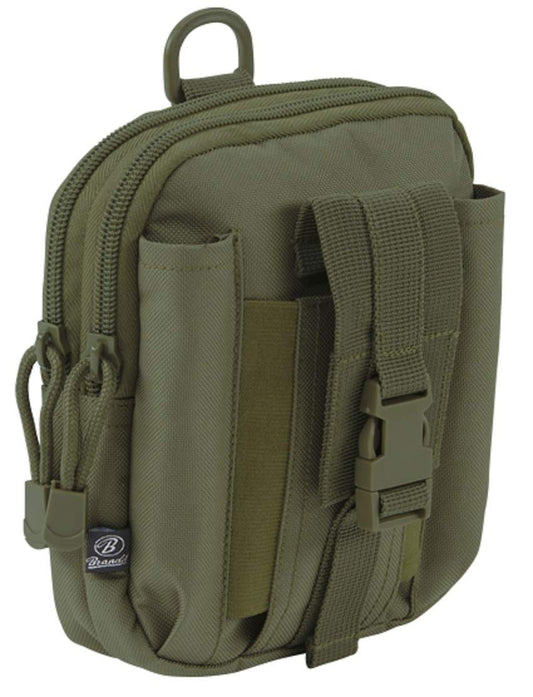 Brandit MOLLE Functional Pouch – Olive Green, Tactical Utility Accessory Bag