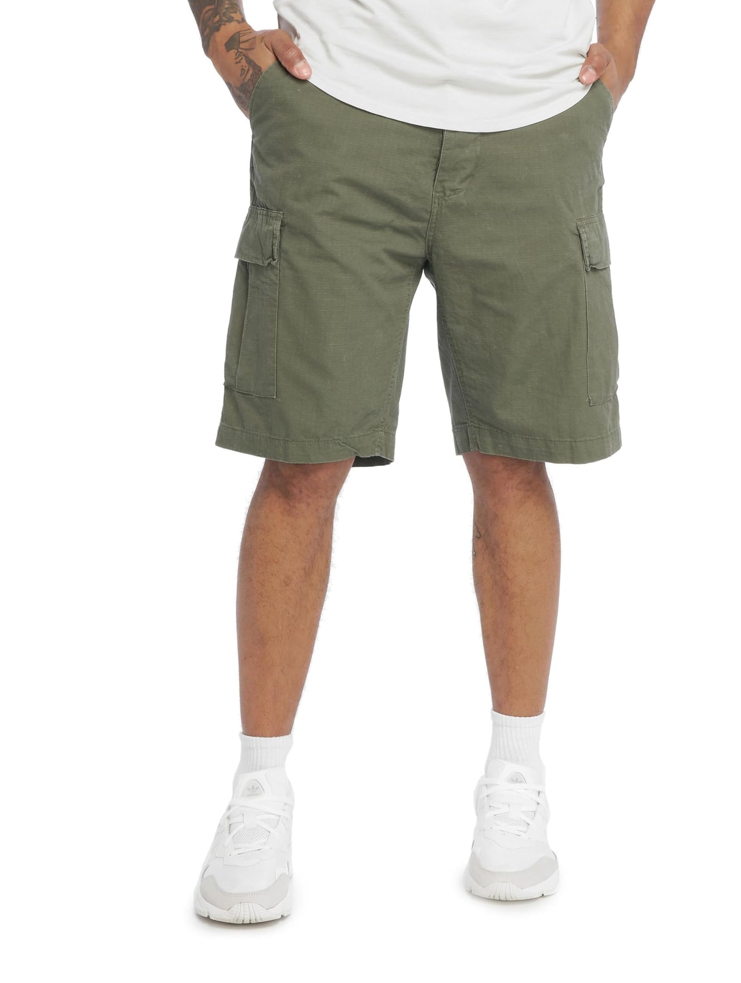 Brandit Men’s BDU Shorts Woodland – Vintage Military Cargo Shorts