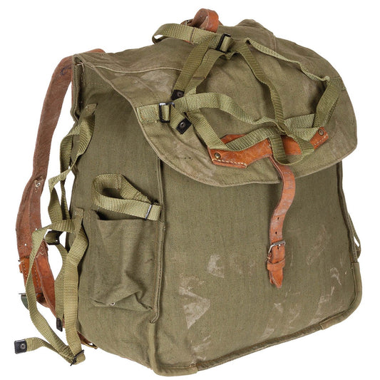 Original Romanian Vintage Backpack Blue Military Surplus Retro Gear 30L USED