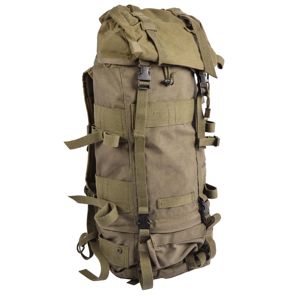 Original Austrian Army Backpack with Carrying System Green – Used