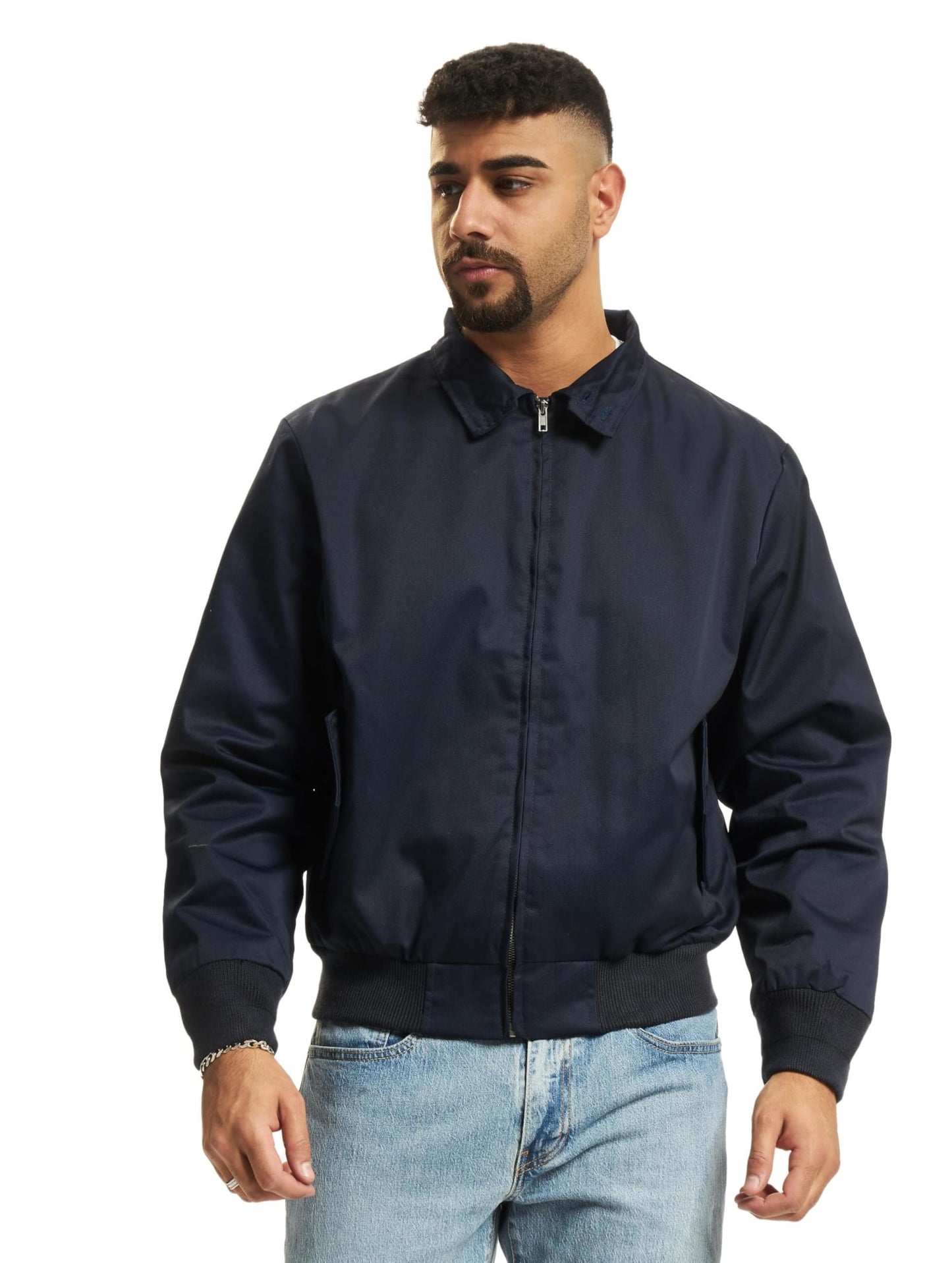 Brandit Men’s Harrington Jacket – Classic Waist-Length Jacket with Tartan Lining