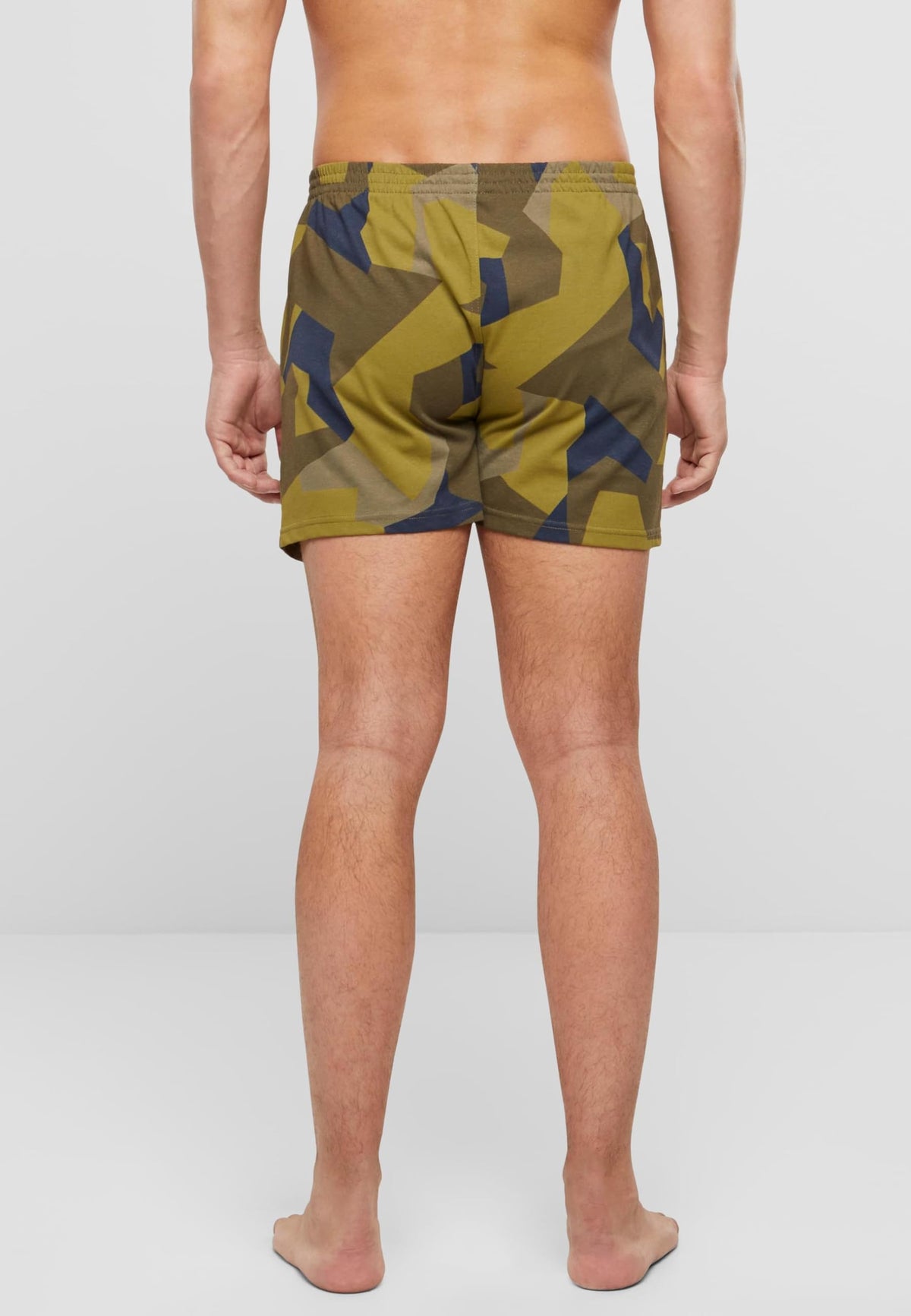 Brandit Men’s Loose-Fit Boxer Shorts Swedish Camo XXL – Cotton Underwear