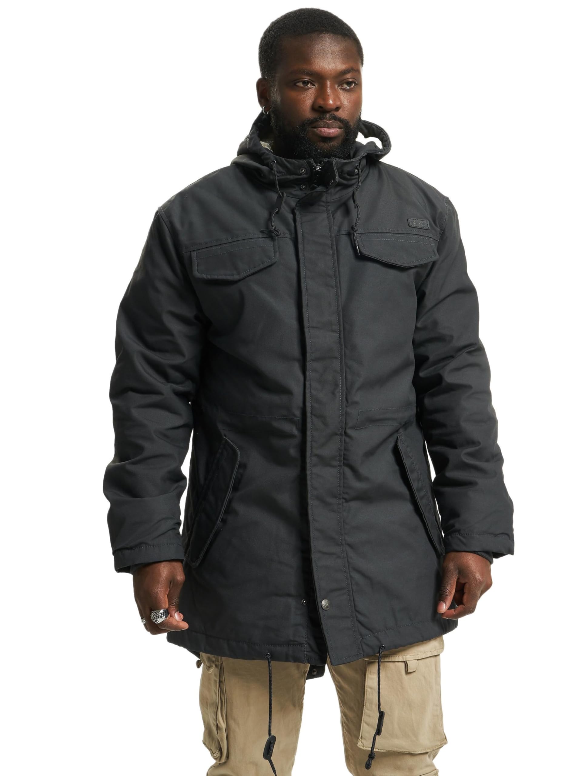 Brandit Marsh Lake Teddyparka Grey