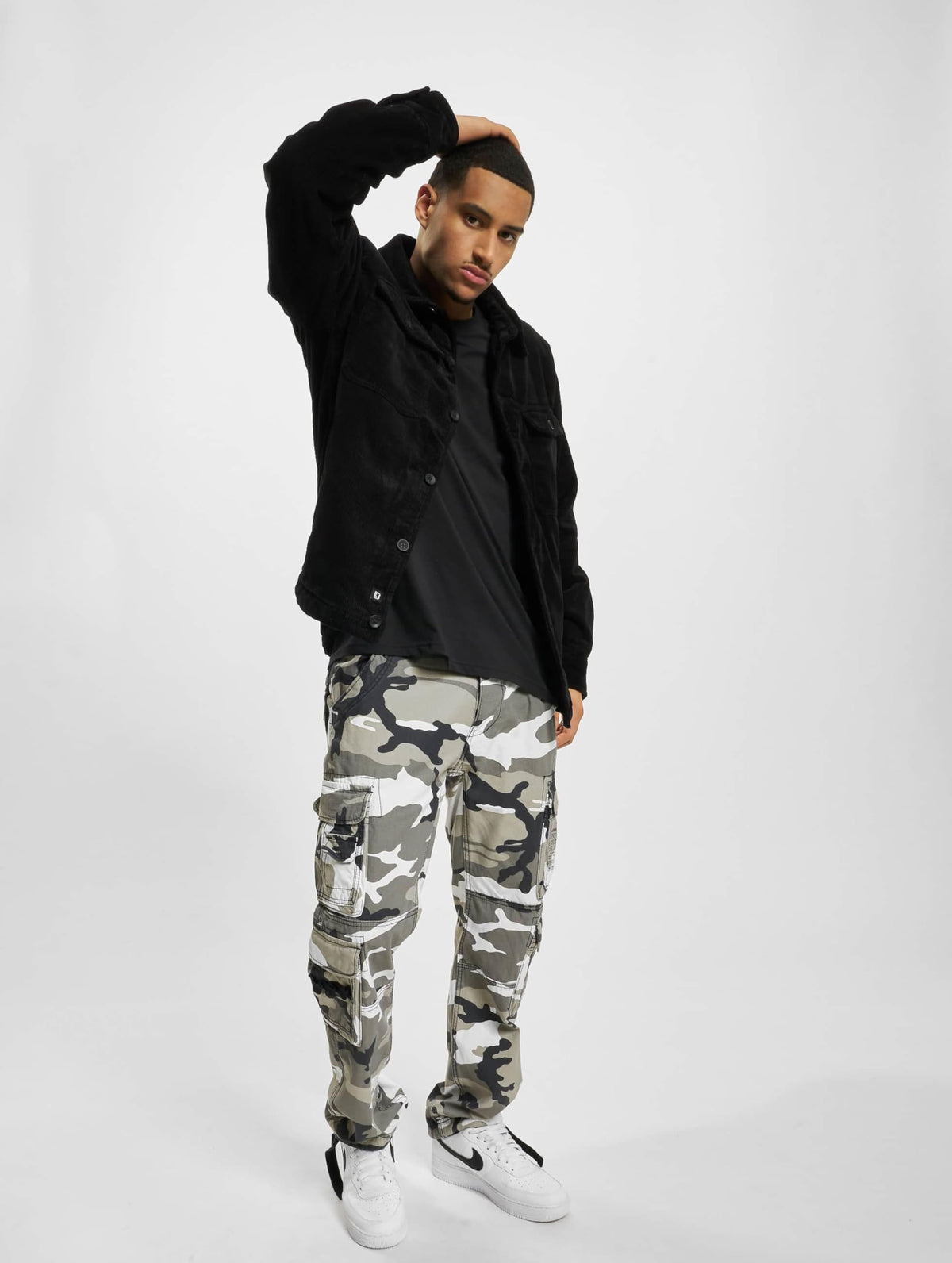 Brandit Corduroy Jacket Black