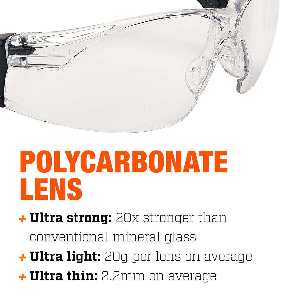 Mil-Tec Clear Safety Goggles Bollé Bssi Rush+ Black