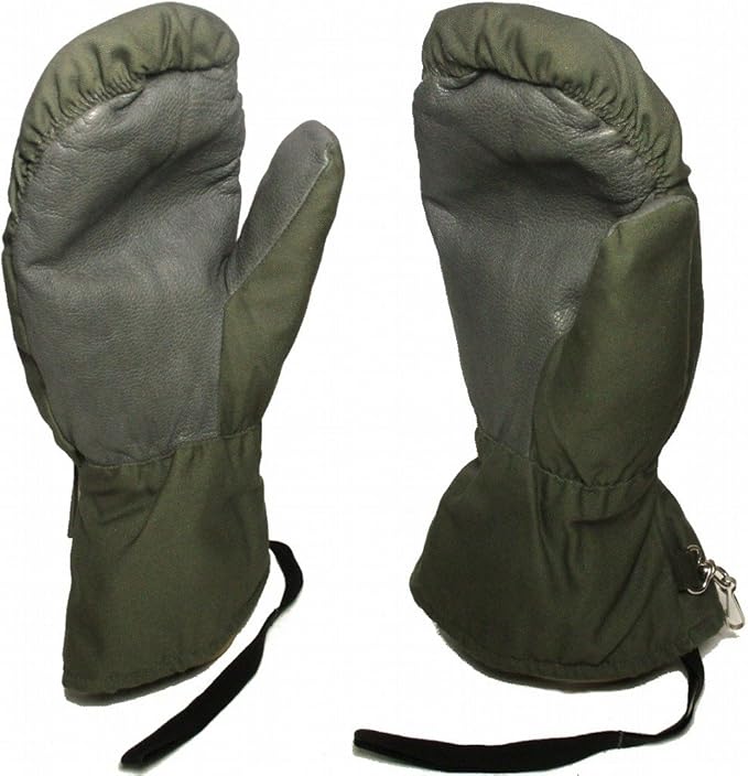 Original German Army Cold Weather Mittens 8-10 Olive – Used