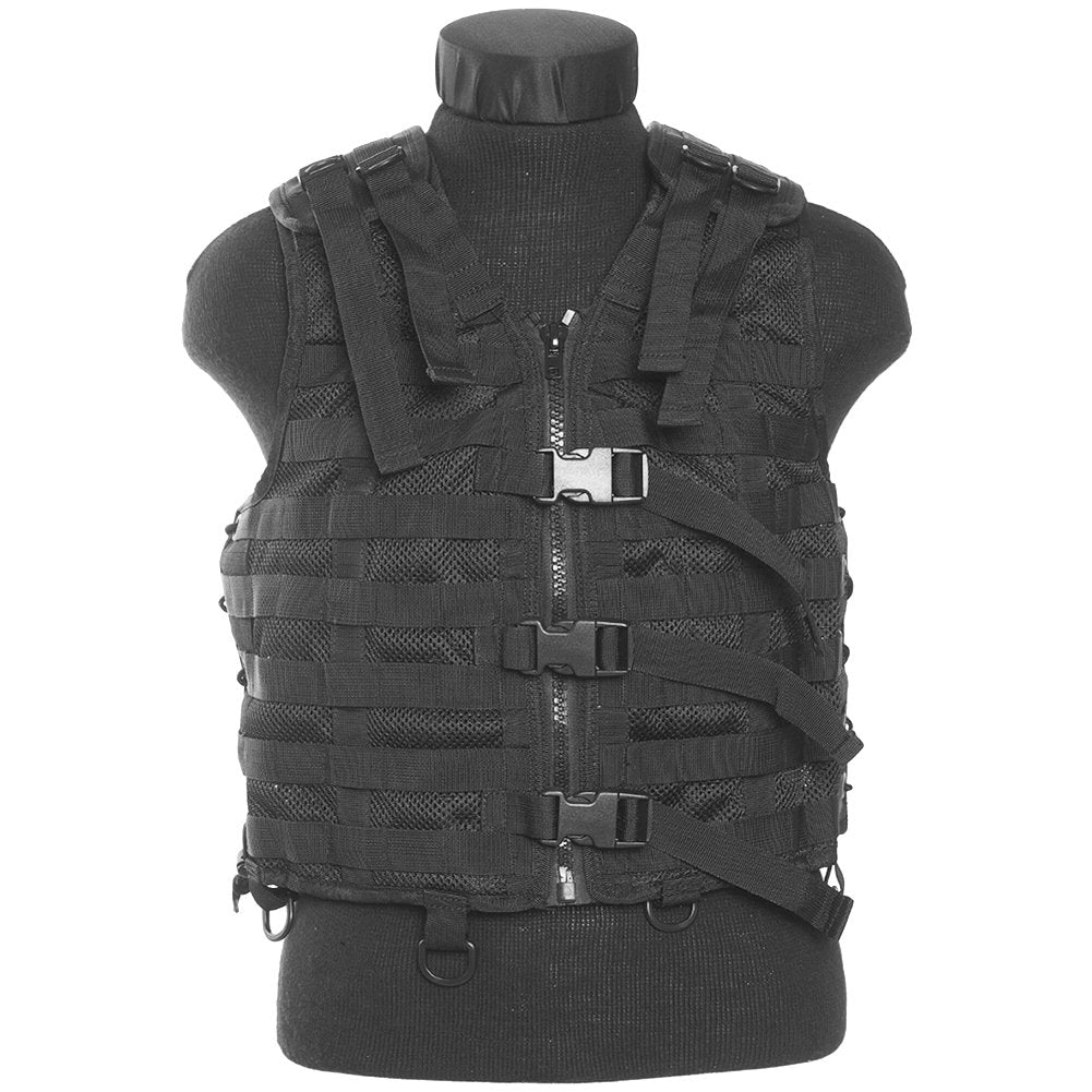 Military Tactical MOLLE Vest Carrier Adjustable Modular Airsoft