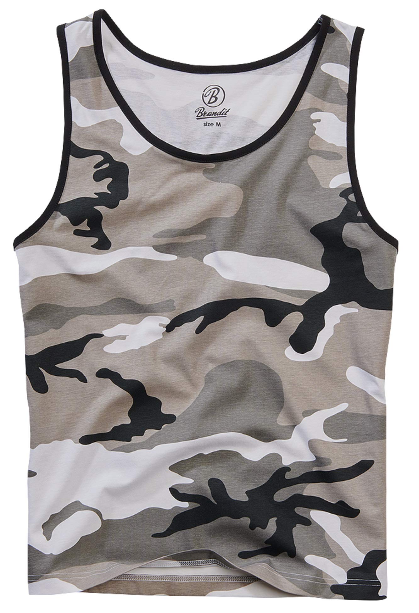 Brandit Men’s Tank Top Urban XXL | Lightweight Cotton Camo Sleeveless Shirt