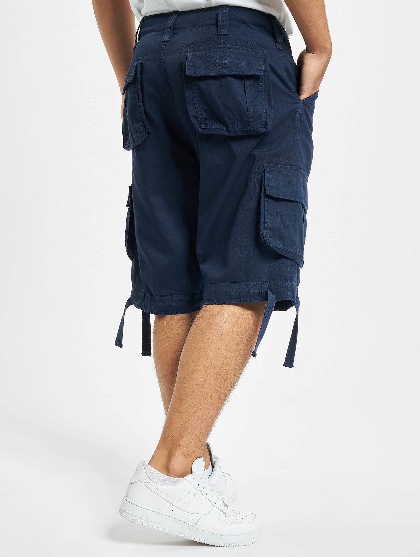 Brandit Men’s Urban Legend Shorts Navy – Vintage Military Cargo Shorts L