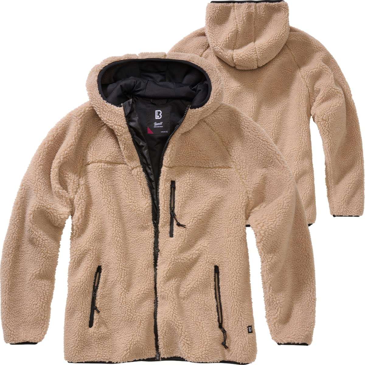 Brandit Women Teddyfleece Jacket Hooded Woodland