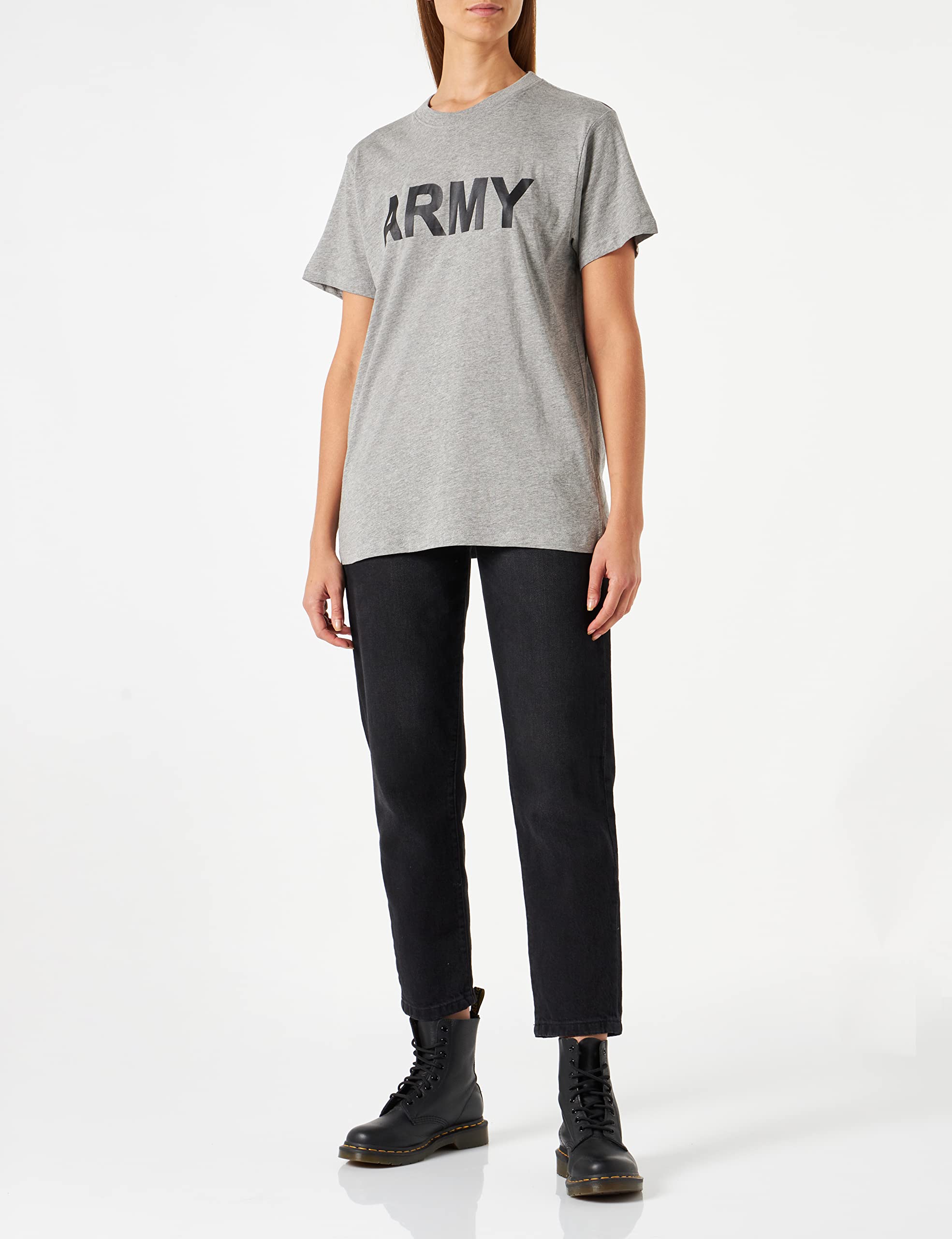 Mil-Tec Printing Army, Men's T Shirt, Grey, Xx-Large