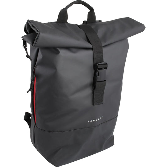 Forvert Lorenz Tarp Backpack – Unisex Waterproof Daypack with Roll Closure, Black