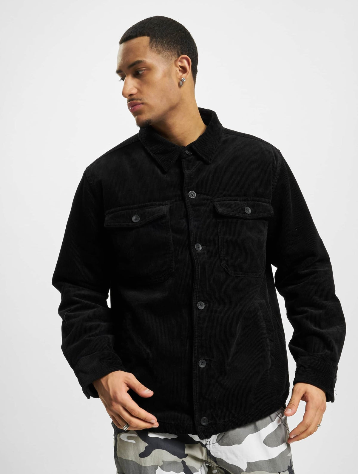 Brandit Corduroy Jacket Black