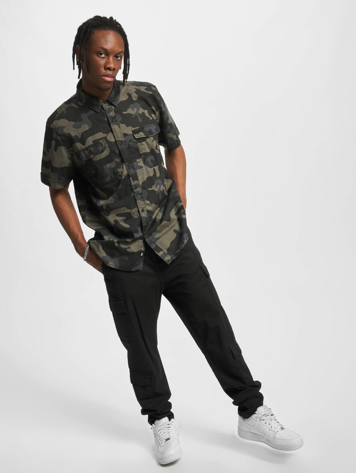 Brandit Roadstar Shirt Short Sleeve Dark Camo