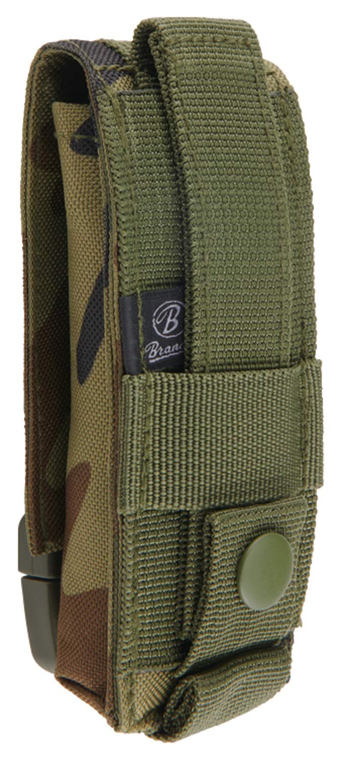 Brandit MOLLE Multi Pouch – Medium, Woodland Camo, Tactical Utility Bag