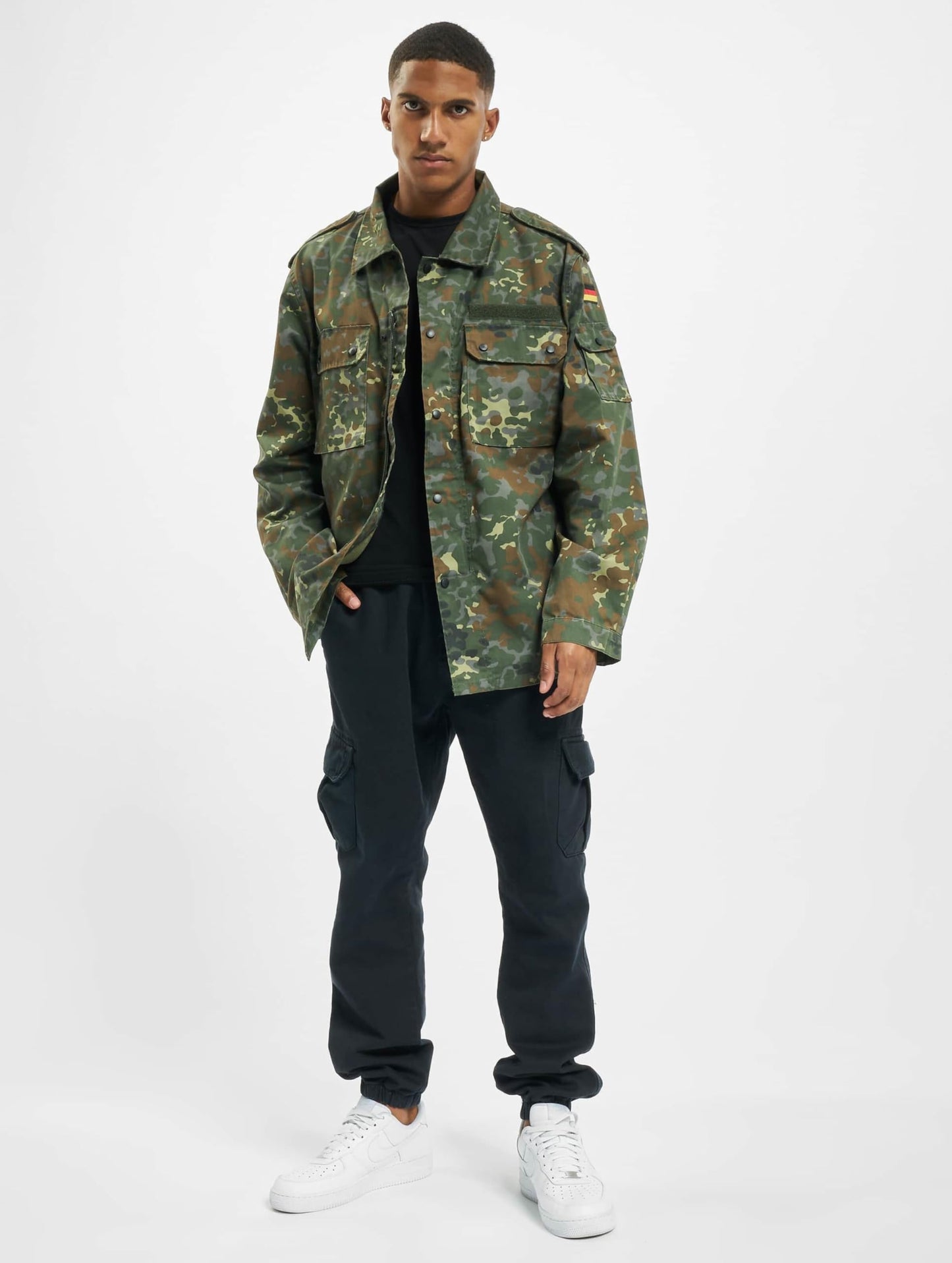 Brandit Men’s BW Field Tunic Flecktarn 3XL – Military Style Lightweight Jacket