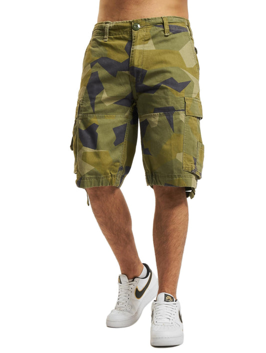 Brandit Vintage Cargo Army Shorts Swedish Camo 5XL – Men’s Military Shorts