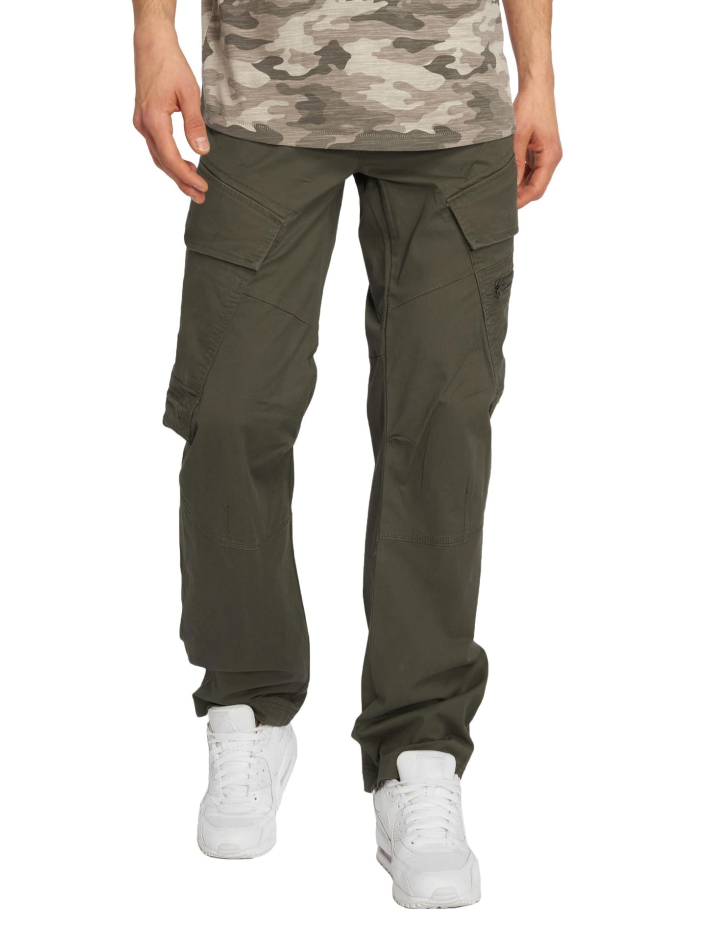 Brandit Men’s Adven Slim Fit Trousers Olive – Outdoor Cargo Pants