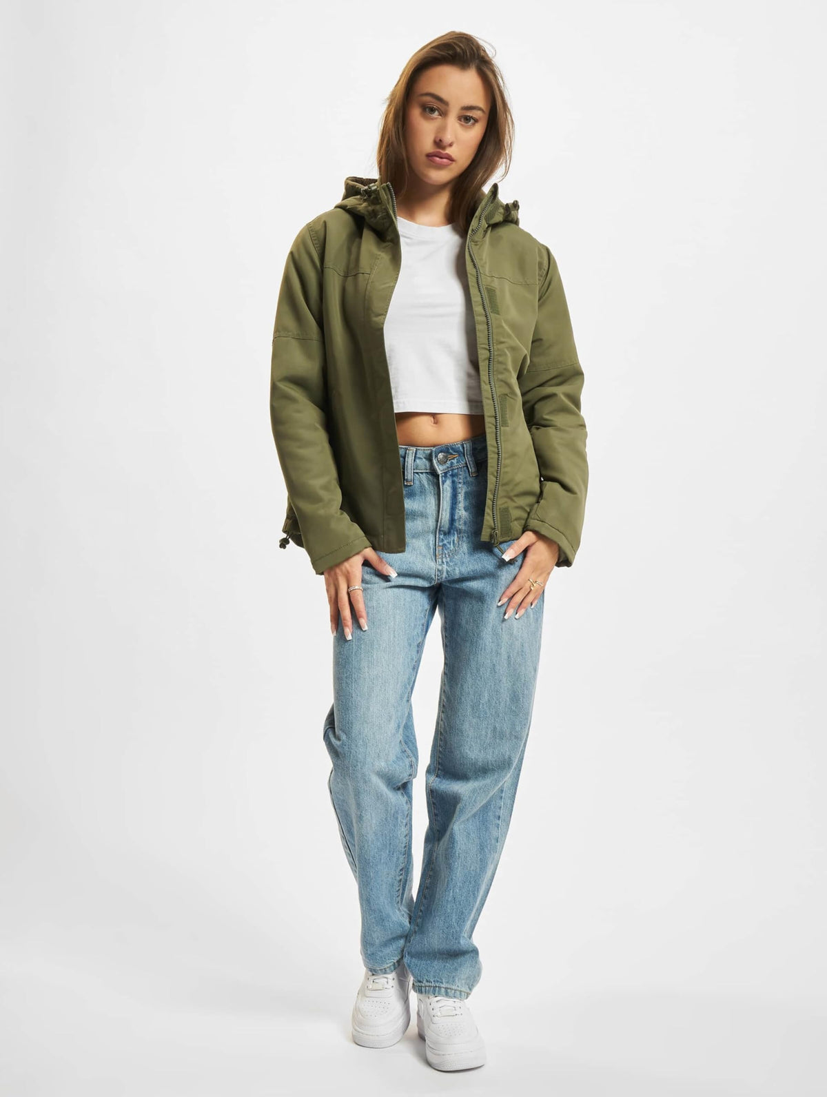Brandit Women Frontzip Windbreaker Olive