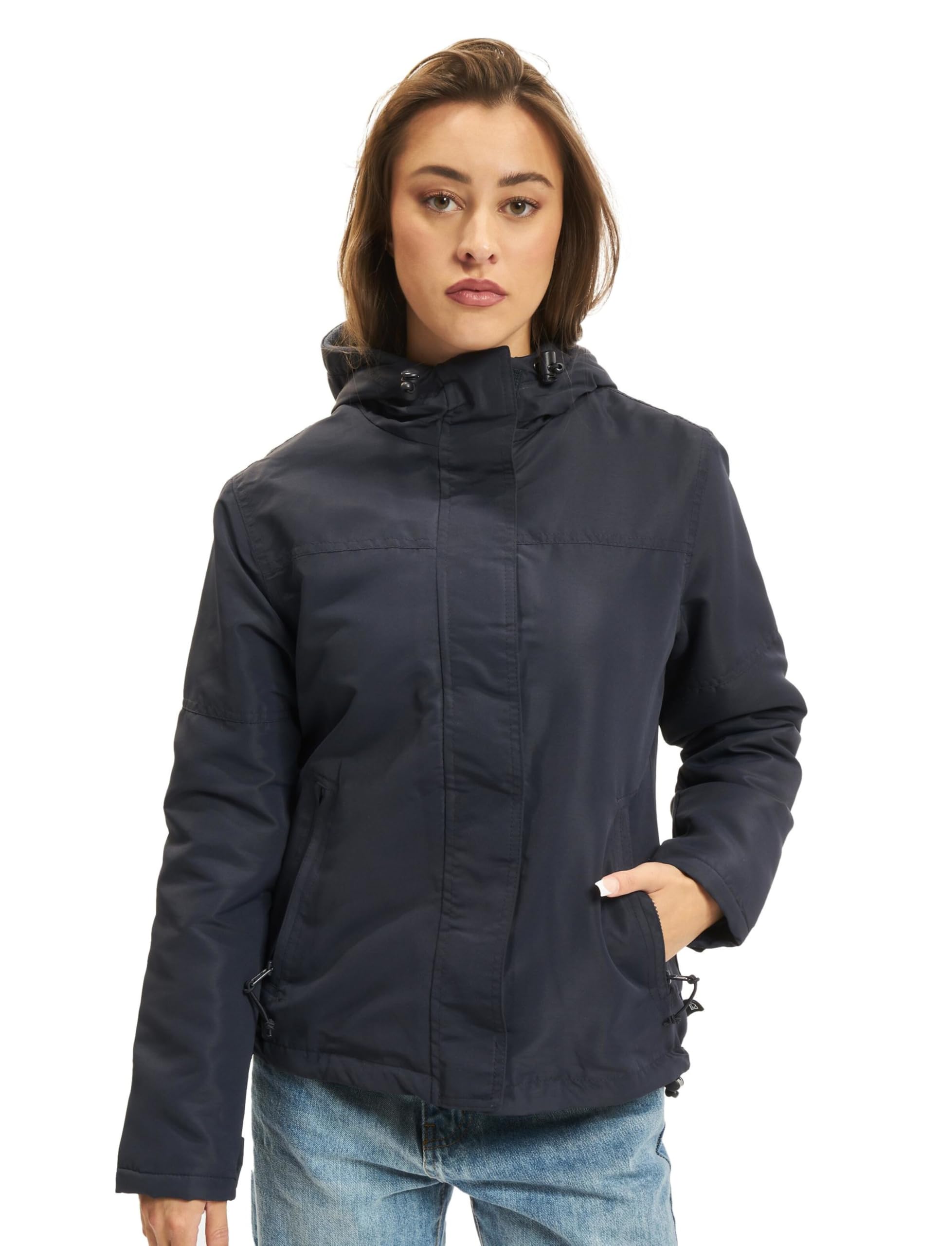 Brandit Women’s Windbreaker Navy 3XL – Frontzip Plus Size Jacket