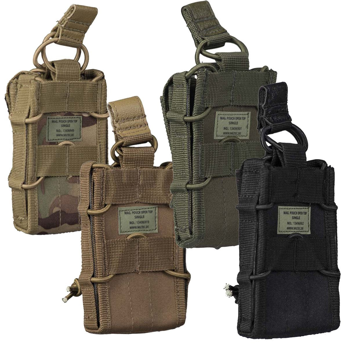 Mil-Tec Open Top Single MOLLE Utility Pouch – Dark Coyote