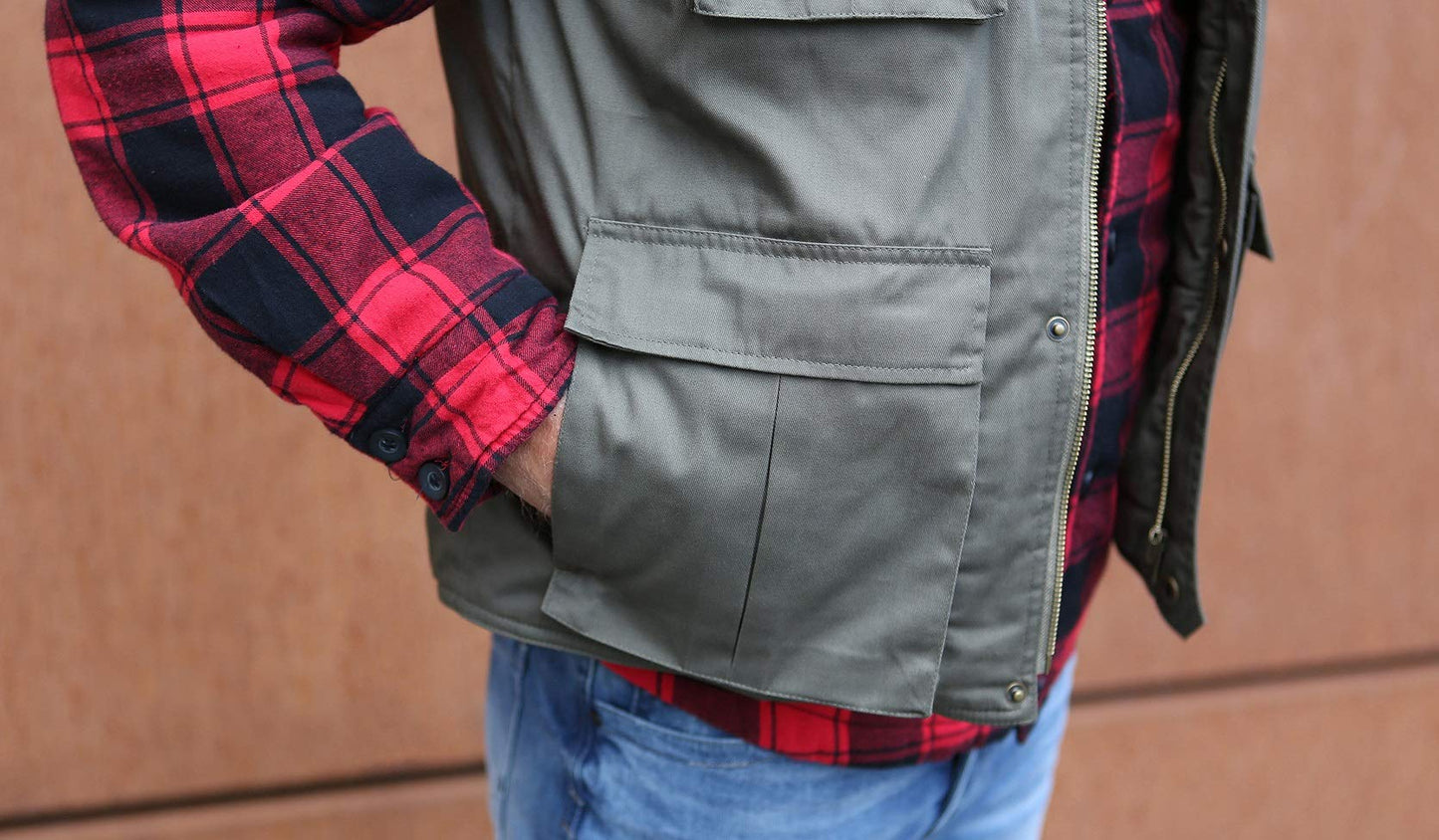 Brandit Ranger Vest – Dark Camo Outdoor Multi-Pocket Utility Tactical Vest, XXL