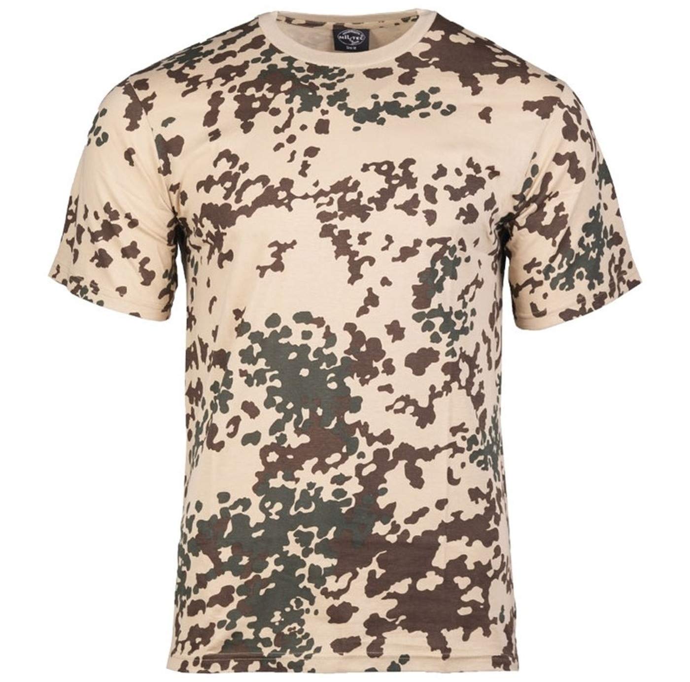 Mil-Tec T-Shirt Tropical Camo Cotton Crew Neck Military Style XL