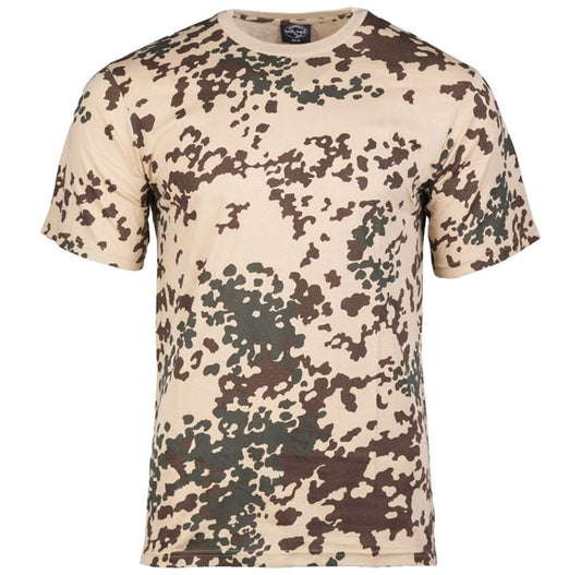Mil-Tec T-Shirt Tropical Camo Cotton Crew Neck Military Style XL