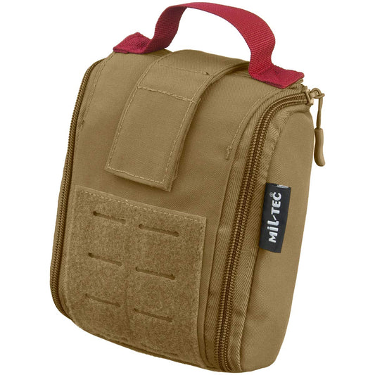Mil-Tec First Aid Kit Pouch Dark Coyote Laser Cut MOLLE Tactical