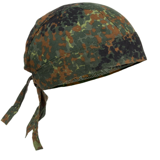 MFH Headwrap – Flecktarn Camo Cotton Bandana Scarf Mask