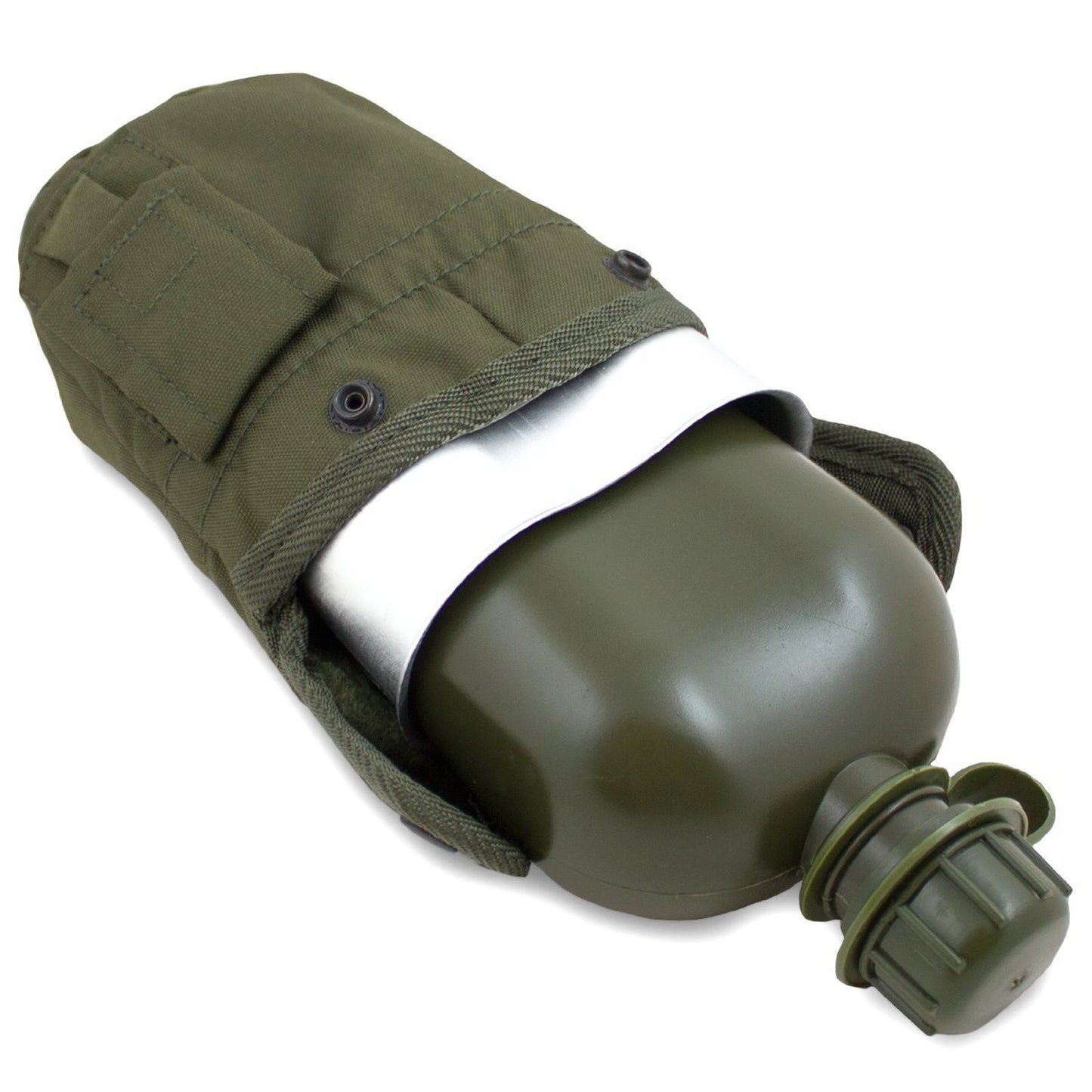 Mil-Tec Olive Plastic Field Bottle – Lightweight Outdoor Canteen