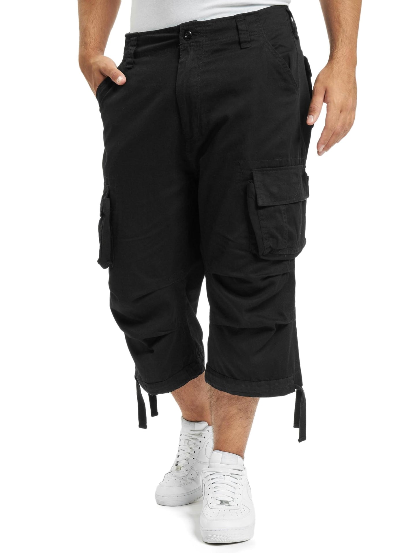 Brandit Men’s Urban Legend 3/4 Shorts Olive – Vintage Military Cargo Shorts