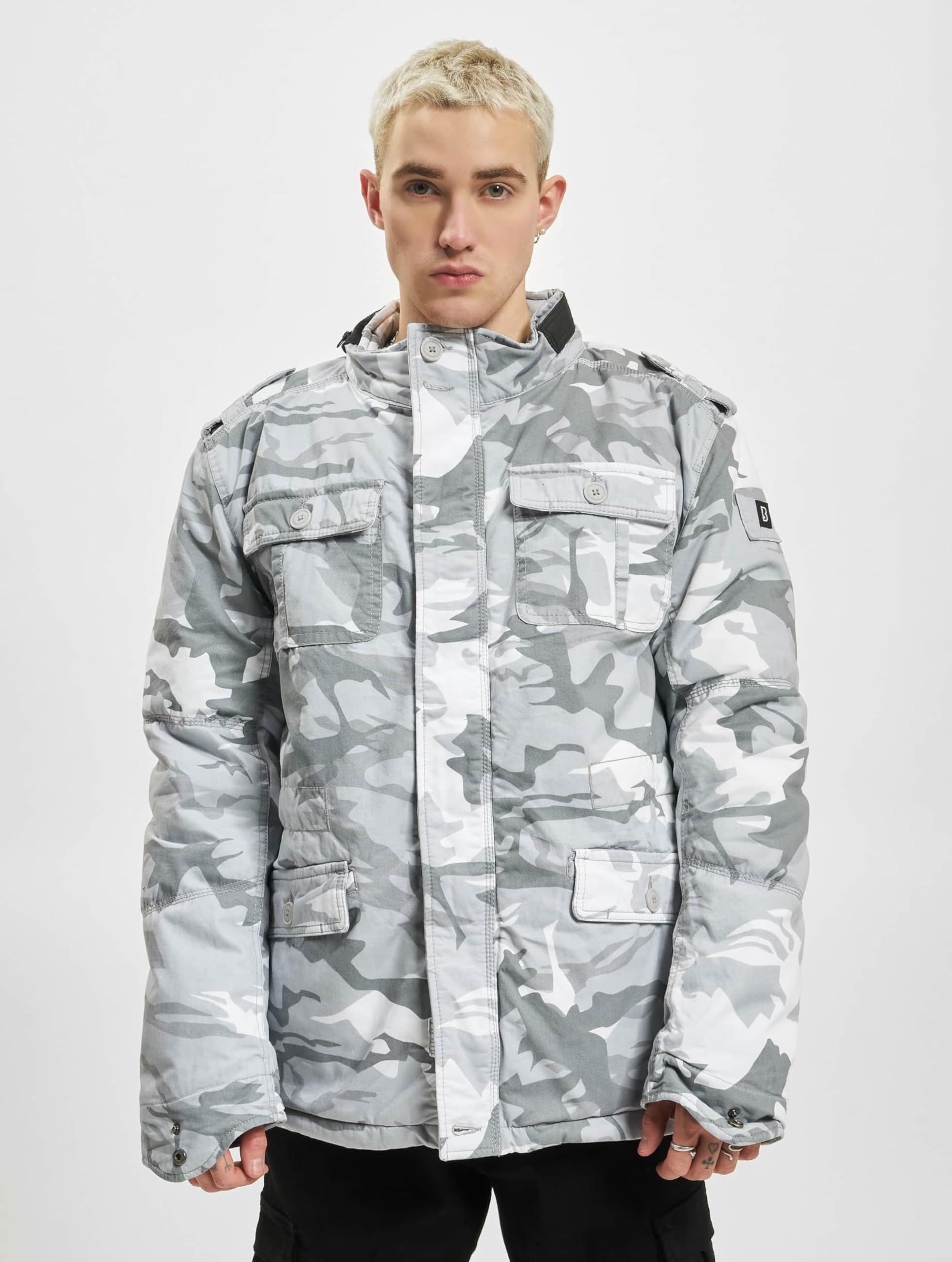 Brandit Britannia Winter Jacket Blizzard Camo 3XL – Men’s Vintage Coat