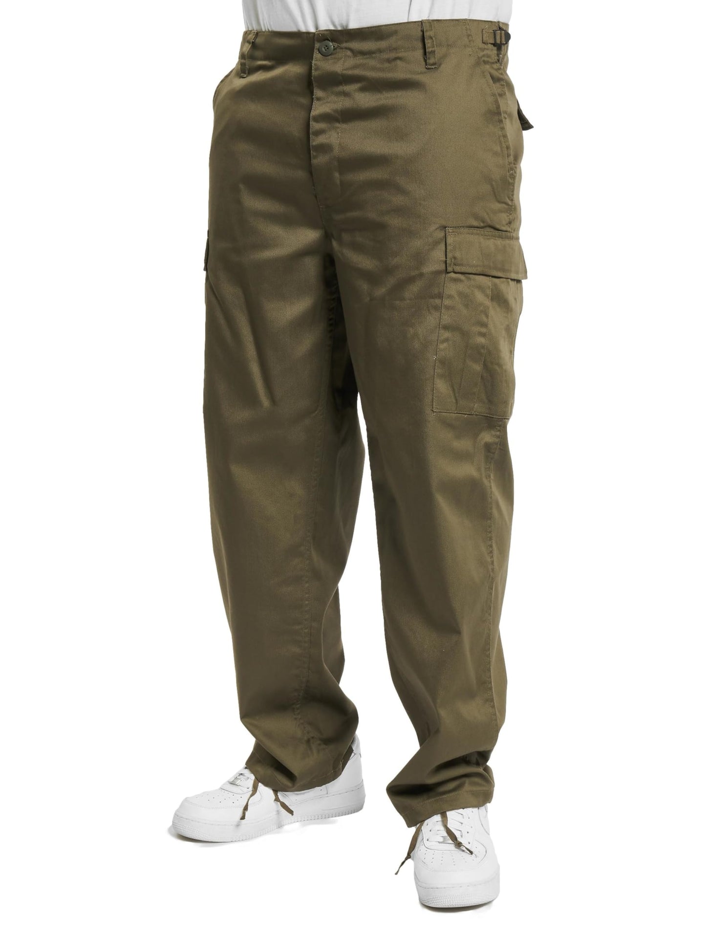 Brandit Men’s US Ranger Trousers Olive – Classic Military Cargo Pants