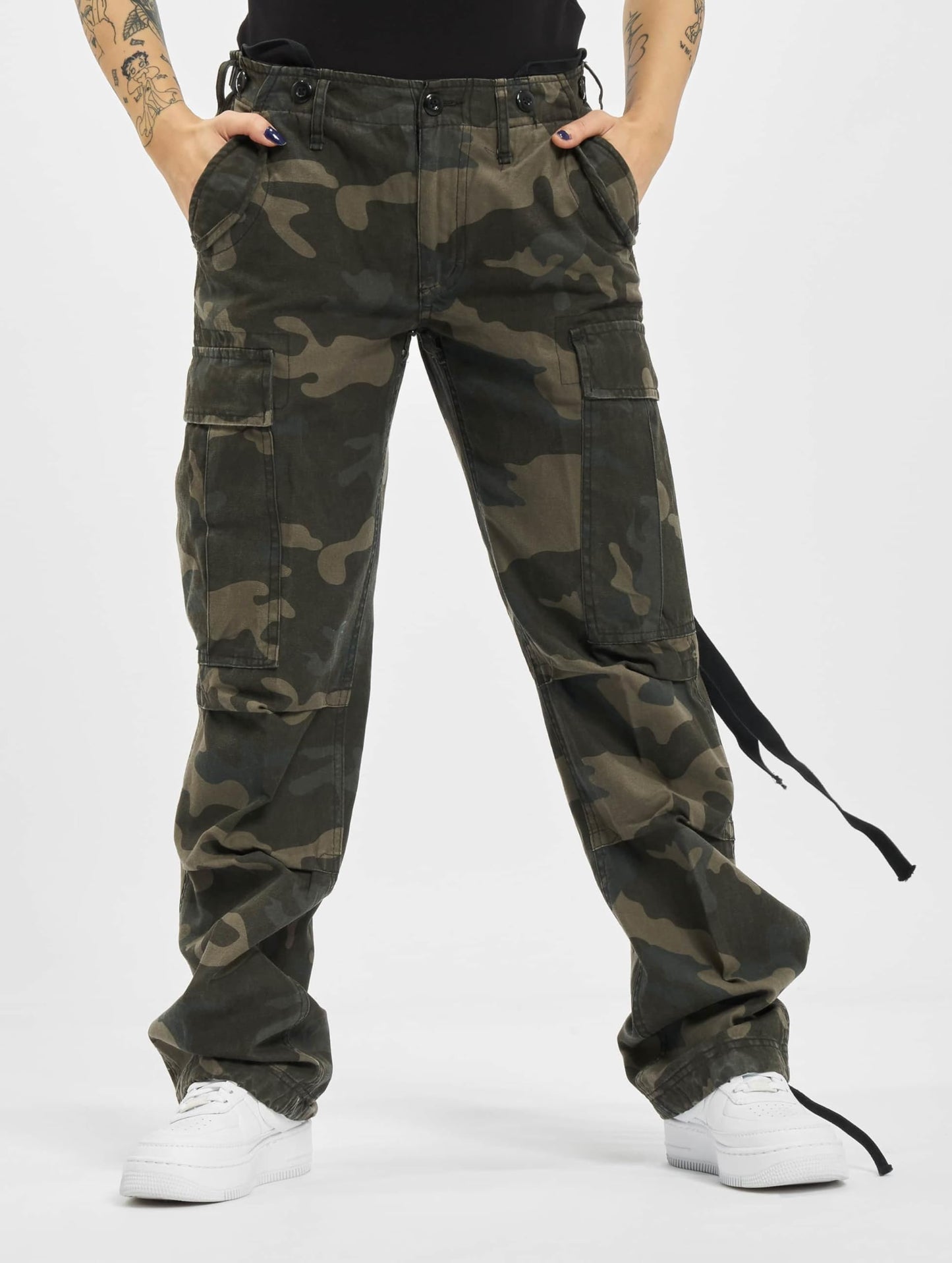 Brandit M65 Women’s Field Trousers Dark Camo 27W – Cargo Army Pants
