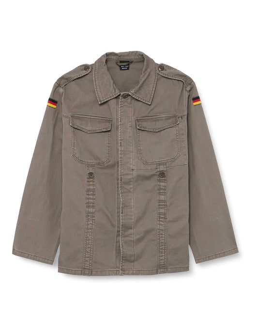 Mil-Tec Men’s German Old Style Moleskin Field Jacket – Olive GR0