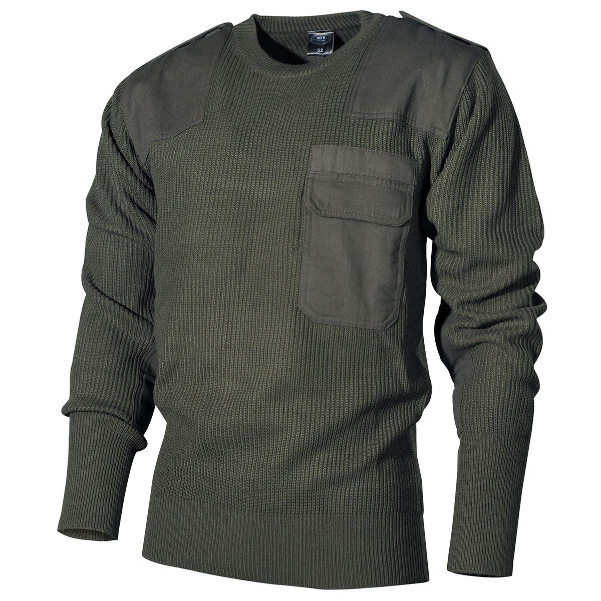 MFH German Army Pullover with Chest Pocket Green
