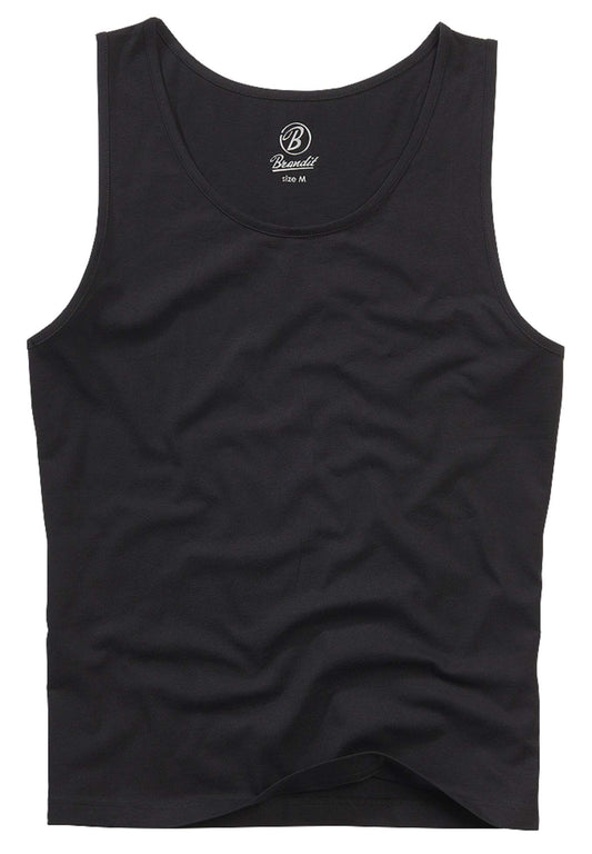Brandit Men’s Tank Top Black 7XL | Lightweight Cotton Sleeveless Shirt