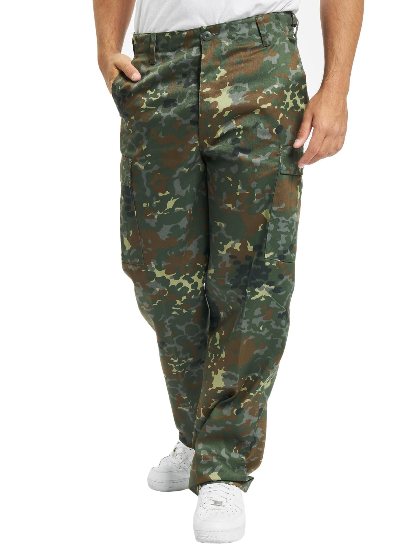 Brandit Men’s US Ranger Trousers Olive – Classic Military Cargo Pants