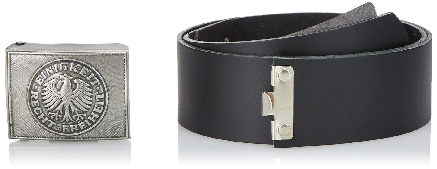 Mil-Tec Men’s Tactical Belt Black Adjustable Military Style Webbing