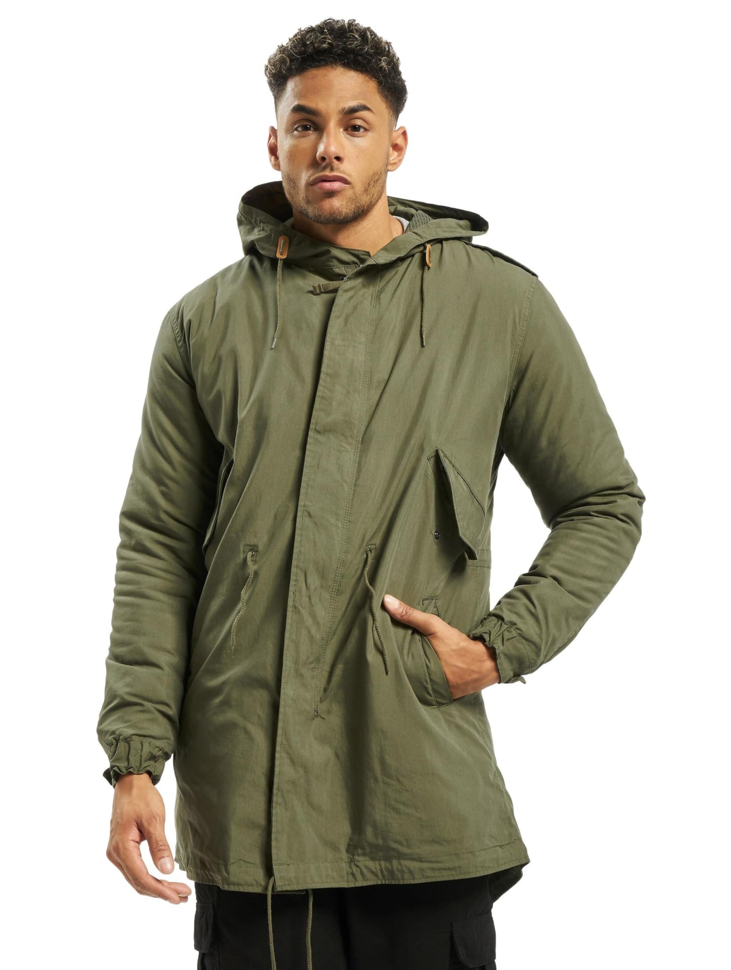 Brandit Men’s M51 US Parka Olive – Military Vintage Winter Jacket XL